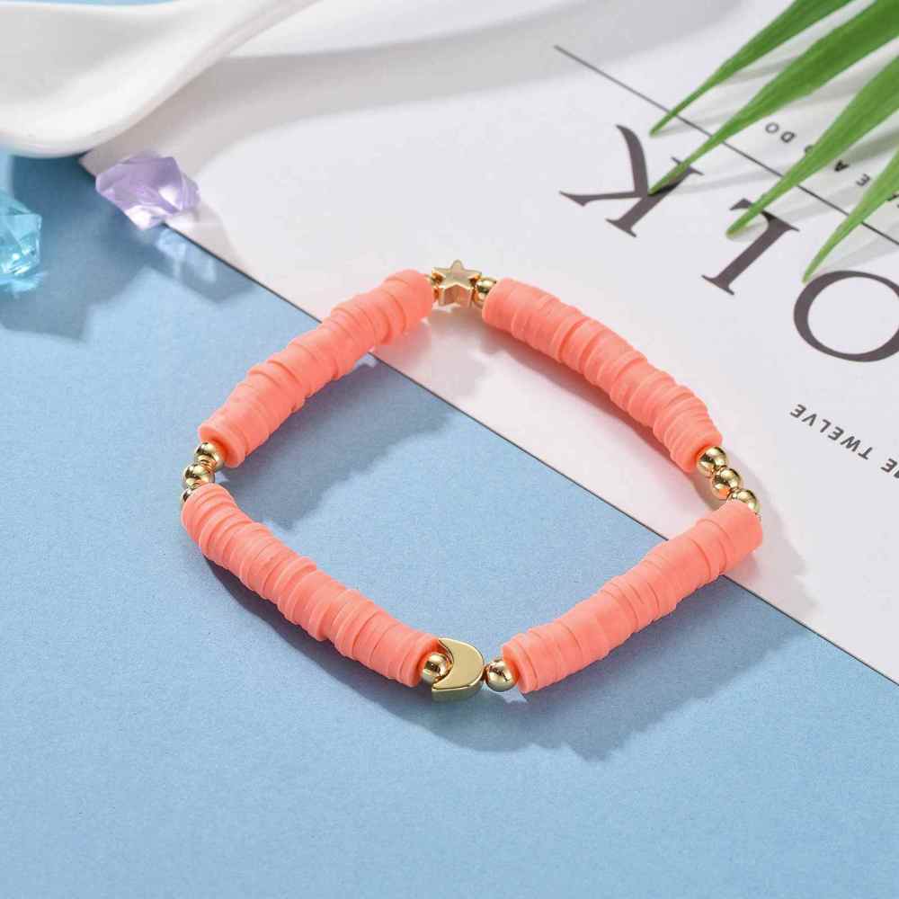 Trendy Moon and Star Stretch Bracelets