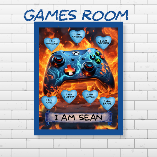 Gaming Bedroom Accessories Room Sign Novelty Birthday Gift For Gamer Brother Son Wall Art, Unique Gift