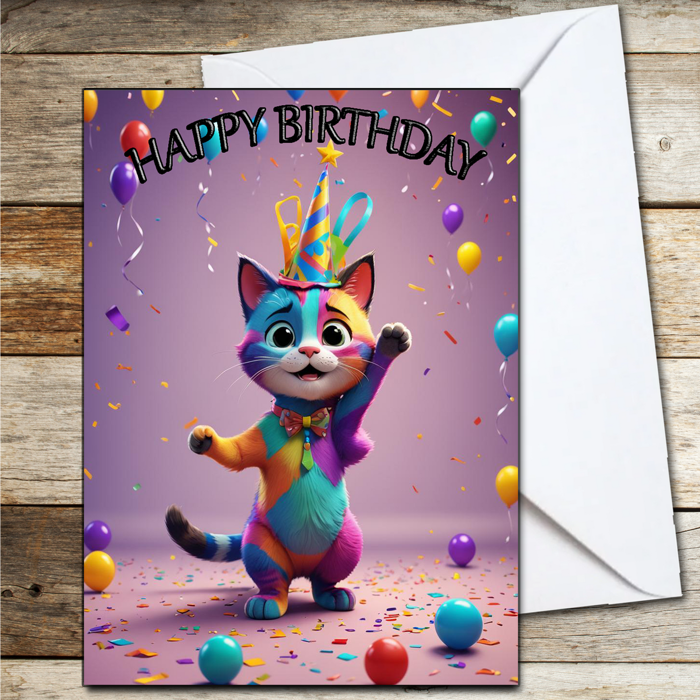 Happy Birthday Card For Cat Lover's