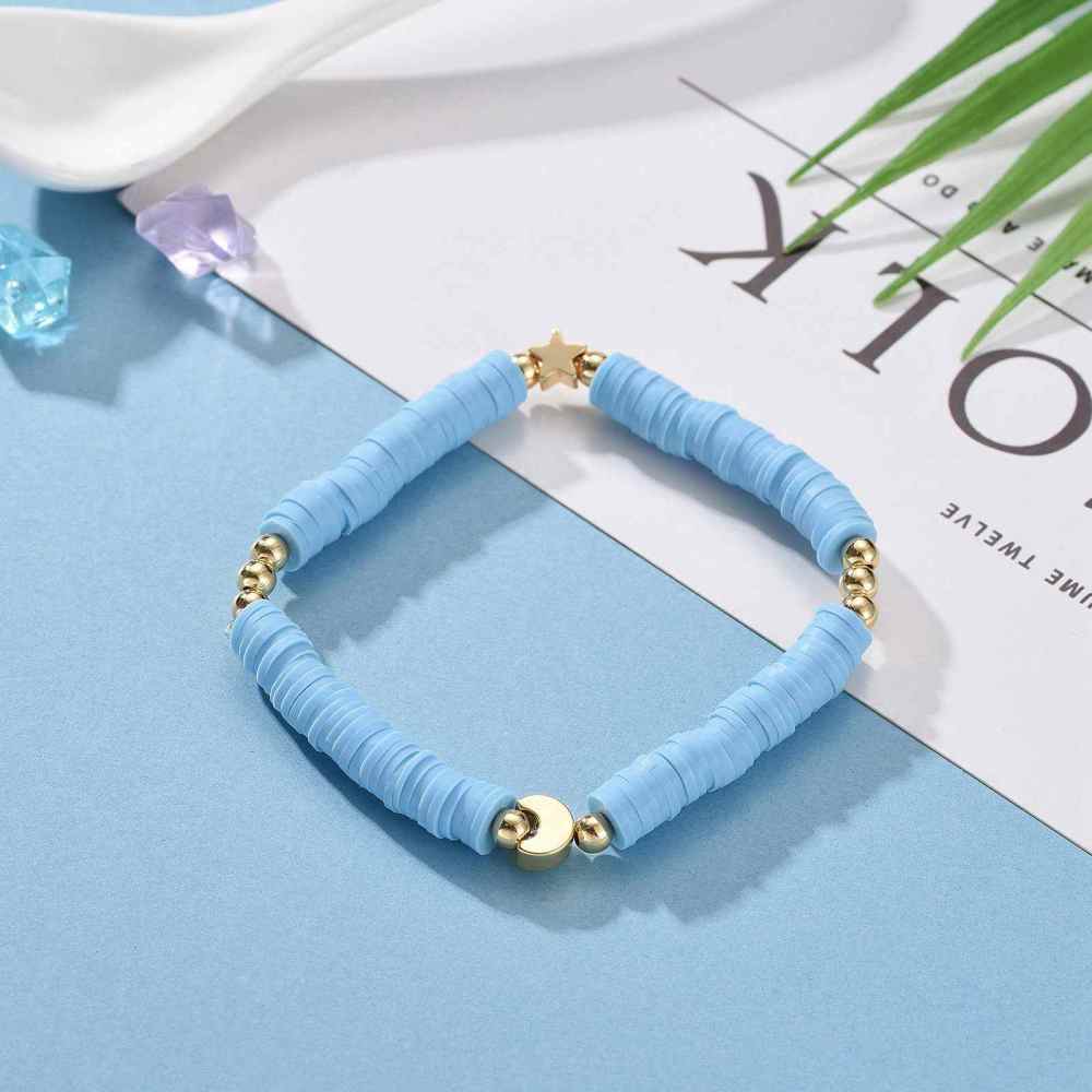 Trendy Moon and Star Stretch Bracelets