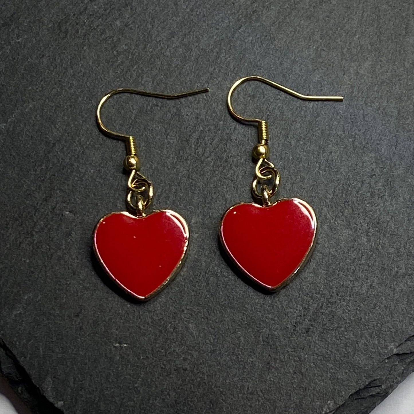 Classic Red Heart Earring