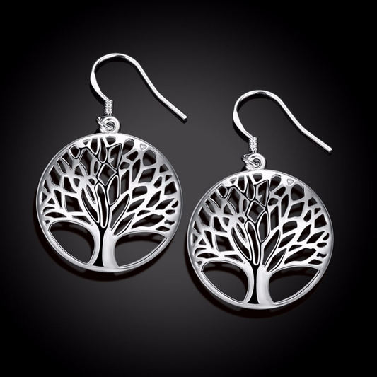 Retro Tree Of Life Earrings