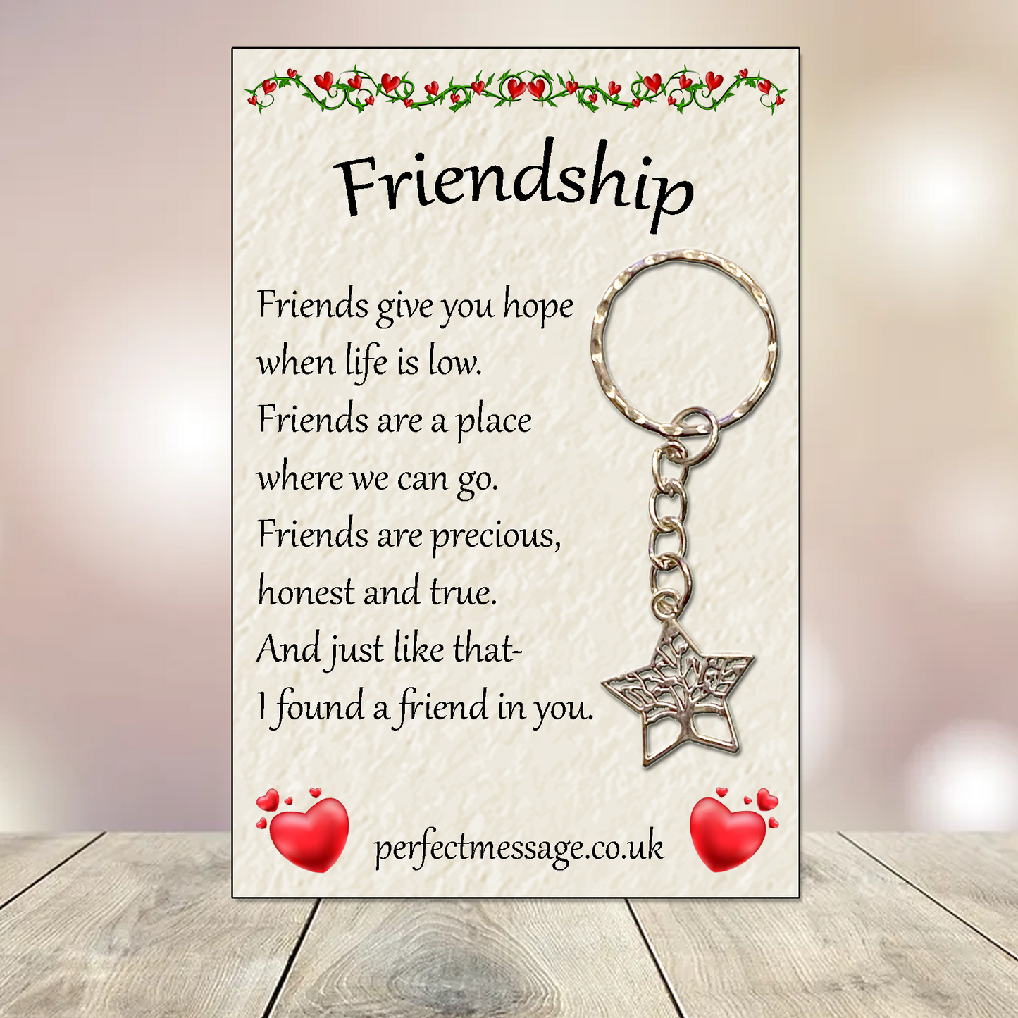 Friendship Inspirational Keyring