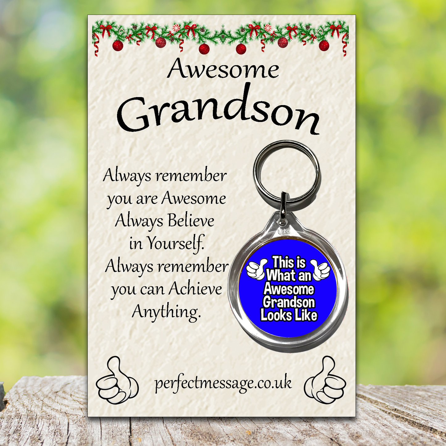 Awesome Grandson Keyring