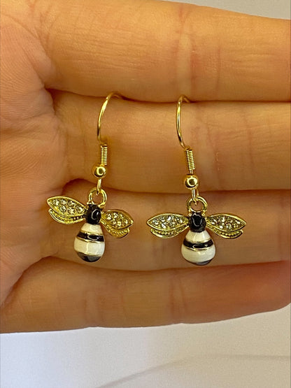 Sparkling Bee Earrings