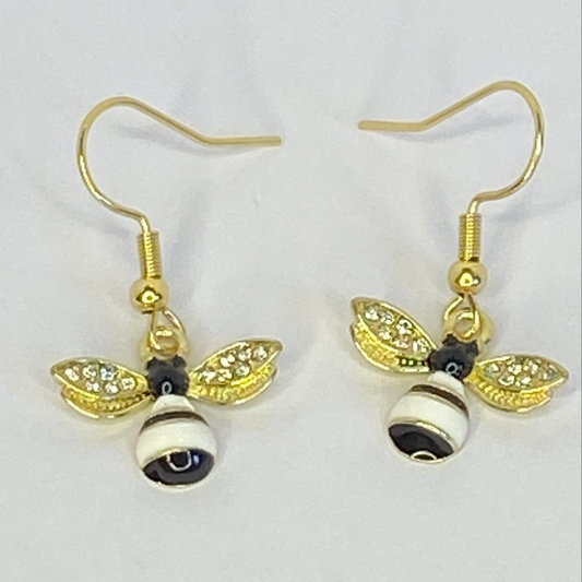 Sparkling Bee Earrings