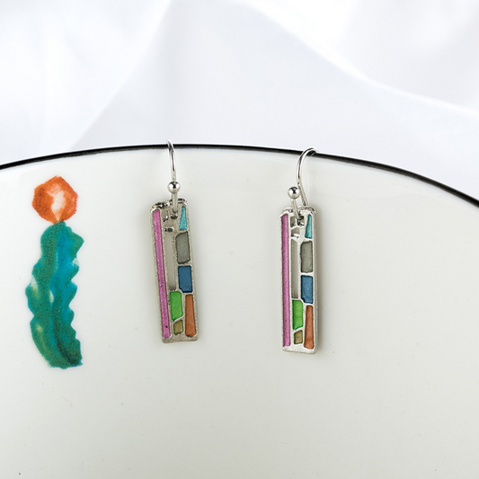 Multi Colour Dangle Drop Earring