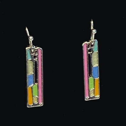 Multi Colour Dangle Drop Earring