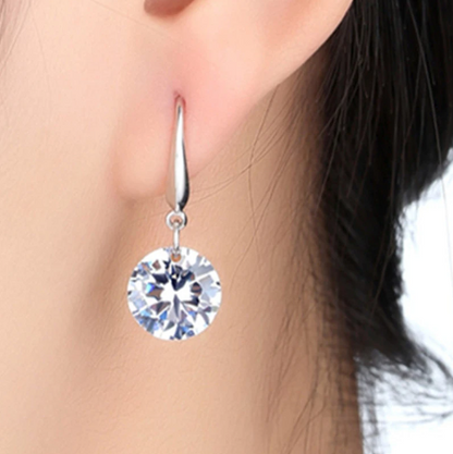 Elegant Zircon Crystal Dangle Drop Earrings