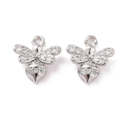 Stunning Cubic Zirconia Bee Earrings