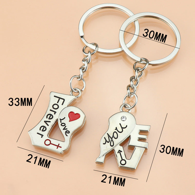 Soulmate Love You Forever Keyrings