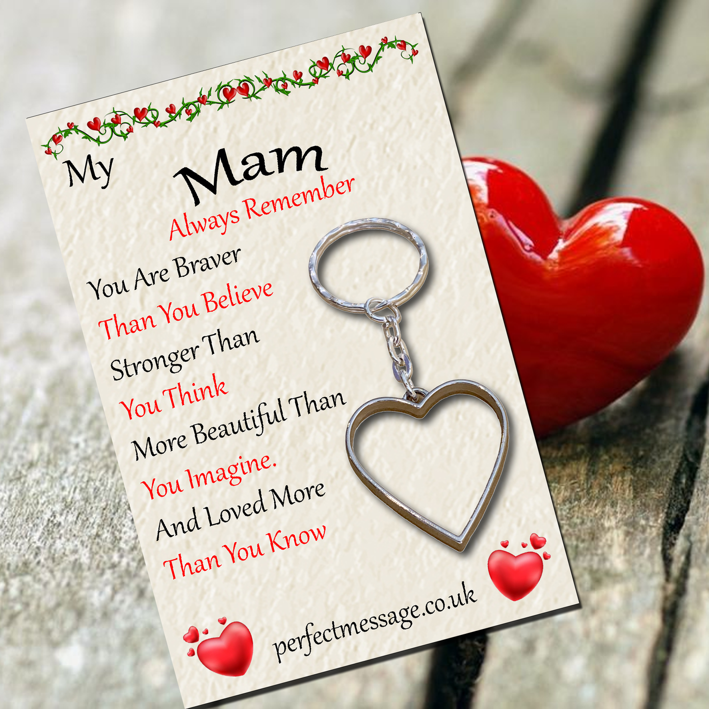 Mam Always Believe Keyring Inspirational Gift