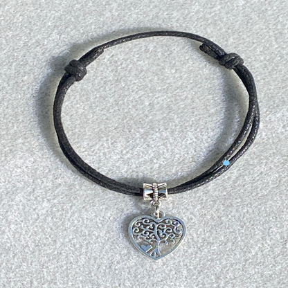 Tree of Life Heart Bracelet