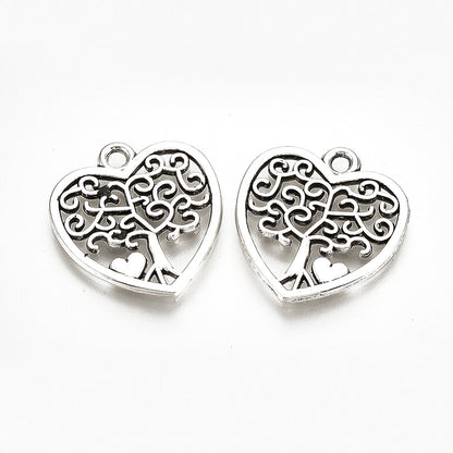 Tree of Life Heart Earrings