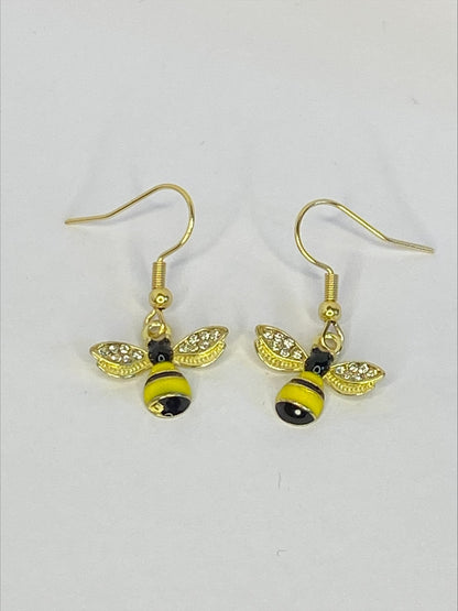 Sparkling Bee Earrings